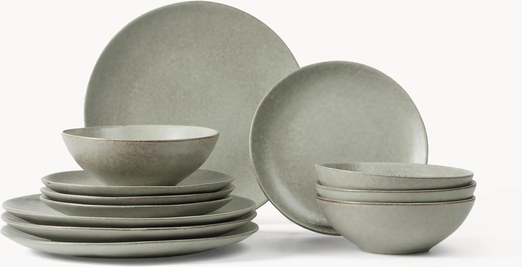 Servizio di piatti Nordic, set da 12