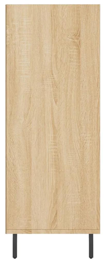 Scaffale rovere sonoma 69,5x32,5x90 cm in legno multistrato