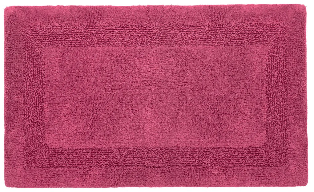 Tappeto bagno 50x80 cm in cotone magenta