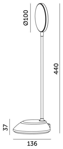 LED Lampada da tavolo ricaricabile dimmerabile VISUA LED/5W/5V 3000-5000K 1200 mAh blu