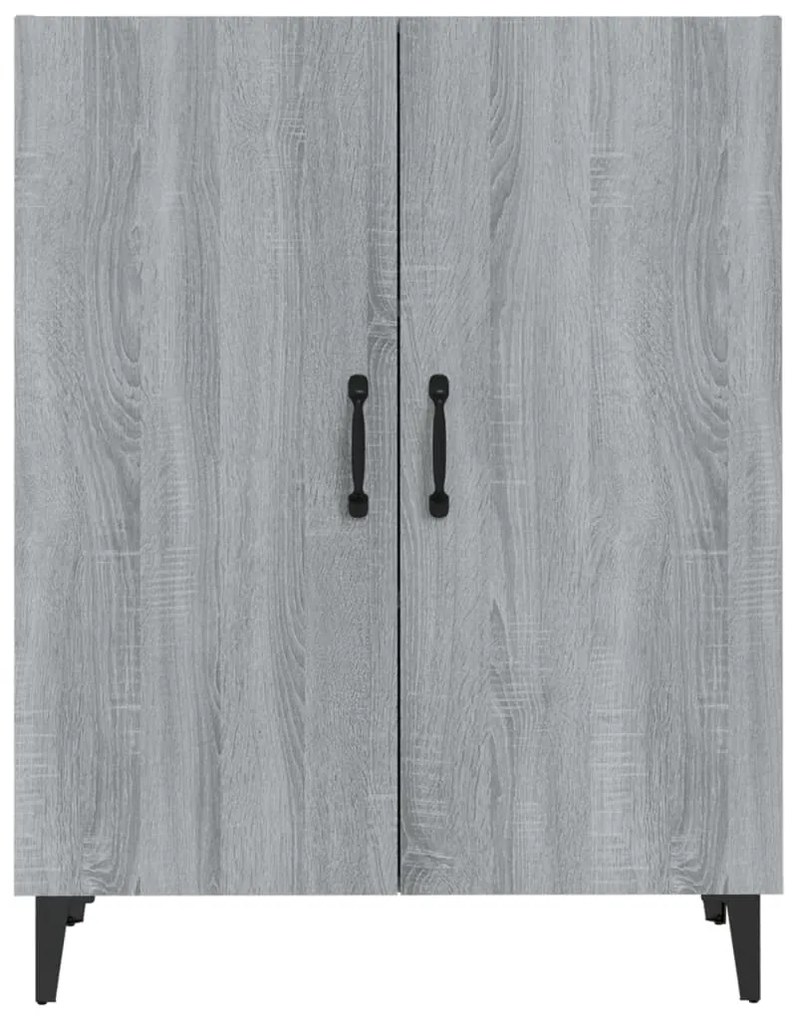 Credenza grigio sonoma 70x34x90 cm in legno multistrato