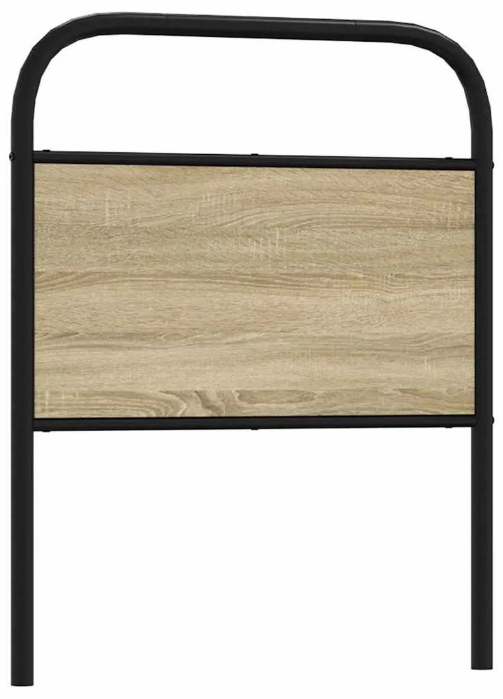 Testiera Rovere Sonoma 80 Cm İn Acciaio E Legno Multistrato /