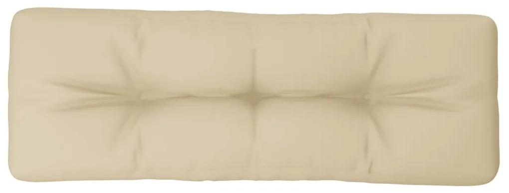 Cuscino per Pallet Beige 120x40x12 cm in Tessuto