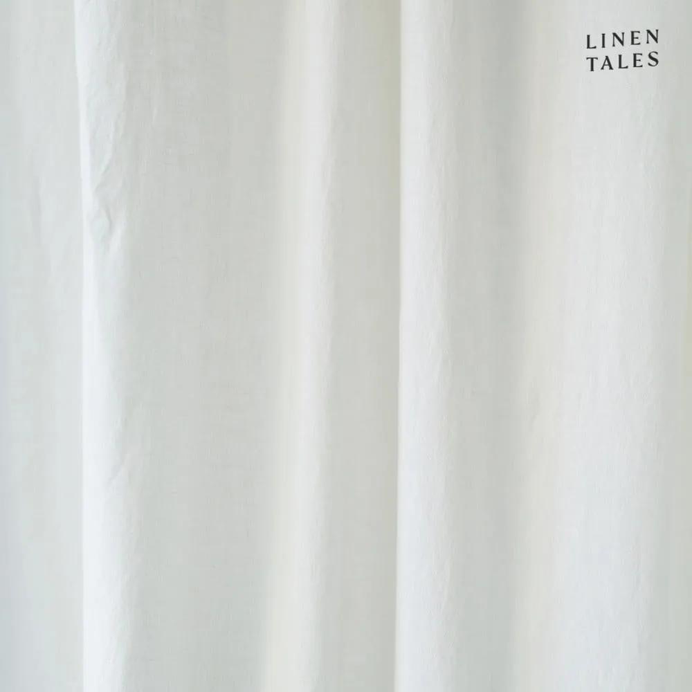 Tenda di lino bianca con passanti Night Time, 275 x 140 cm White - Linen Tales
