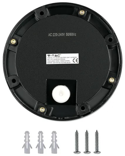 LED Illuminazione delle scale per esterni LED/2W/230V IP65 3000K nero