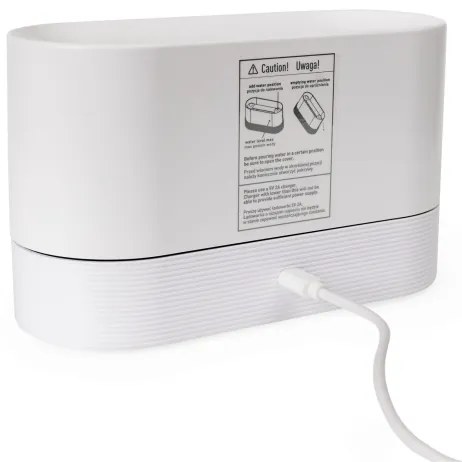 LED RGB Diffusore di aromi e umidificatore d'aria a ultrasuoni con retroilluminazione 180ml bianco