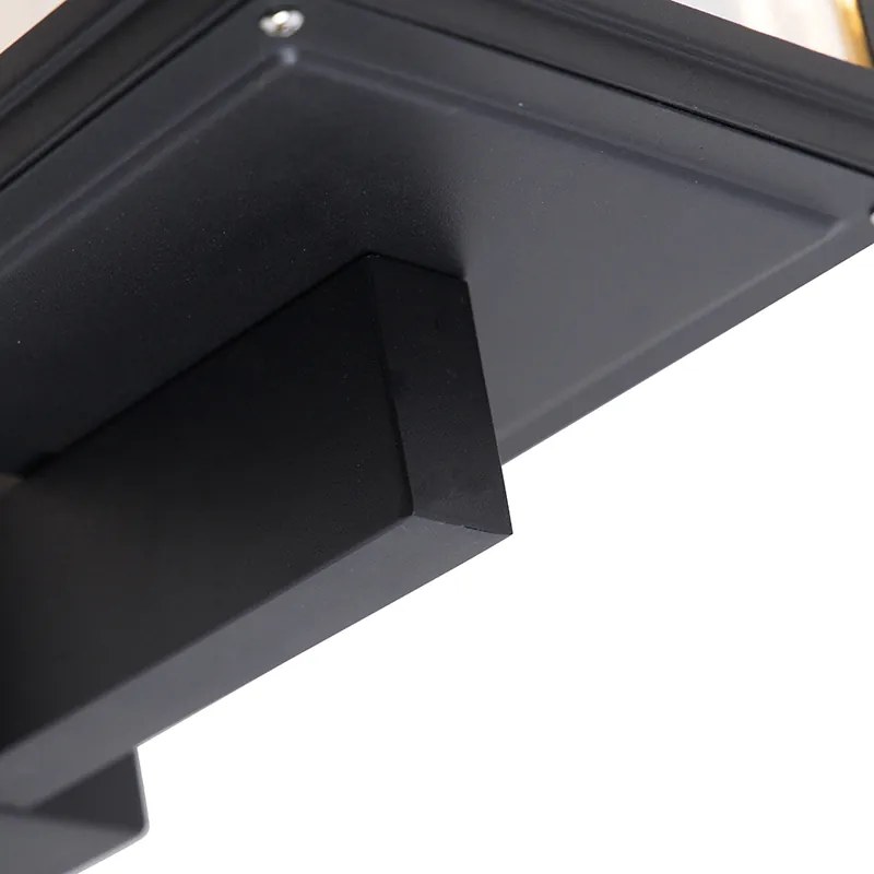 Lampada da parete rustica nera IP44 - Sutton Up