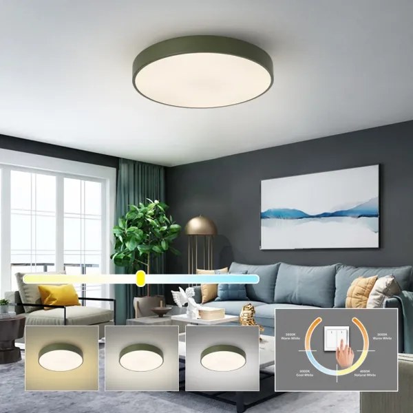 Brilagi - Plafoniera LED POOL 60W/230V 3000/4000/6000K 50 cm verde