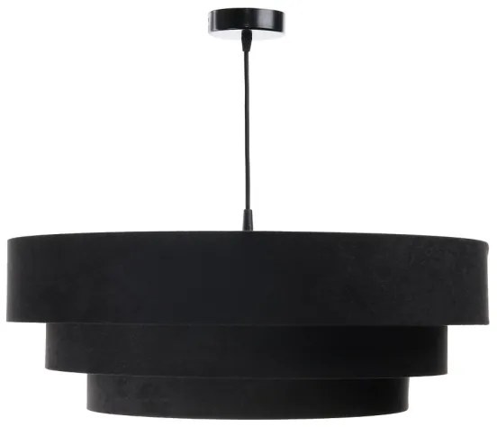 Lampadario su corda TRINITI 1xE27/60W/230V nero/oro