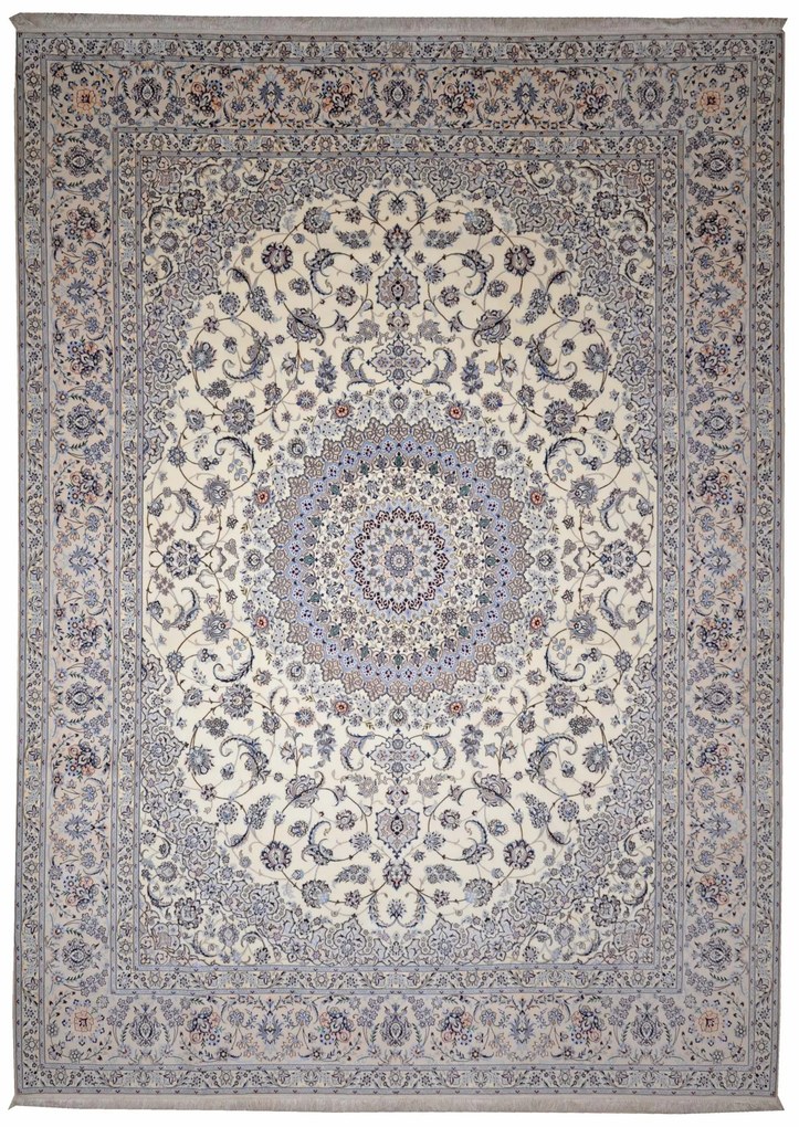 Nain Tappeto 310 x 420 Beige (Iran) Annodato A Mano