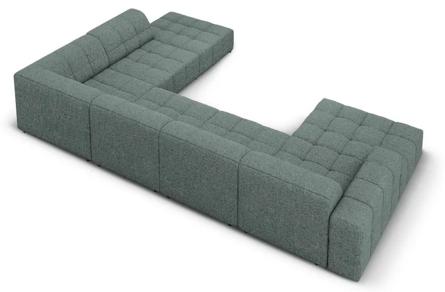 Divano angolare turchese (angolo destro/U) Chicago - Cosmopolitan Design