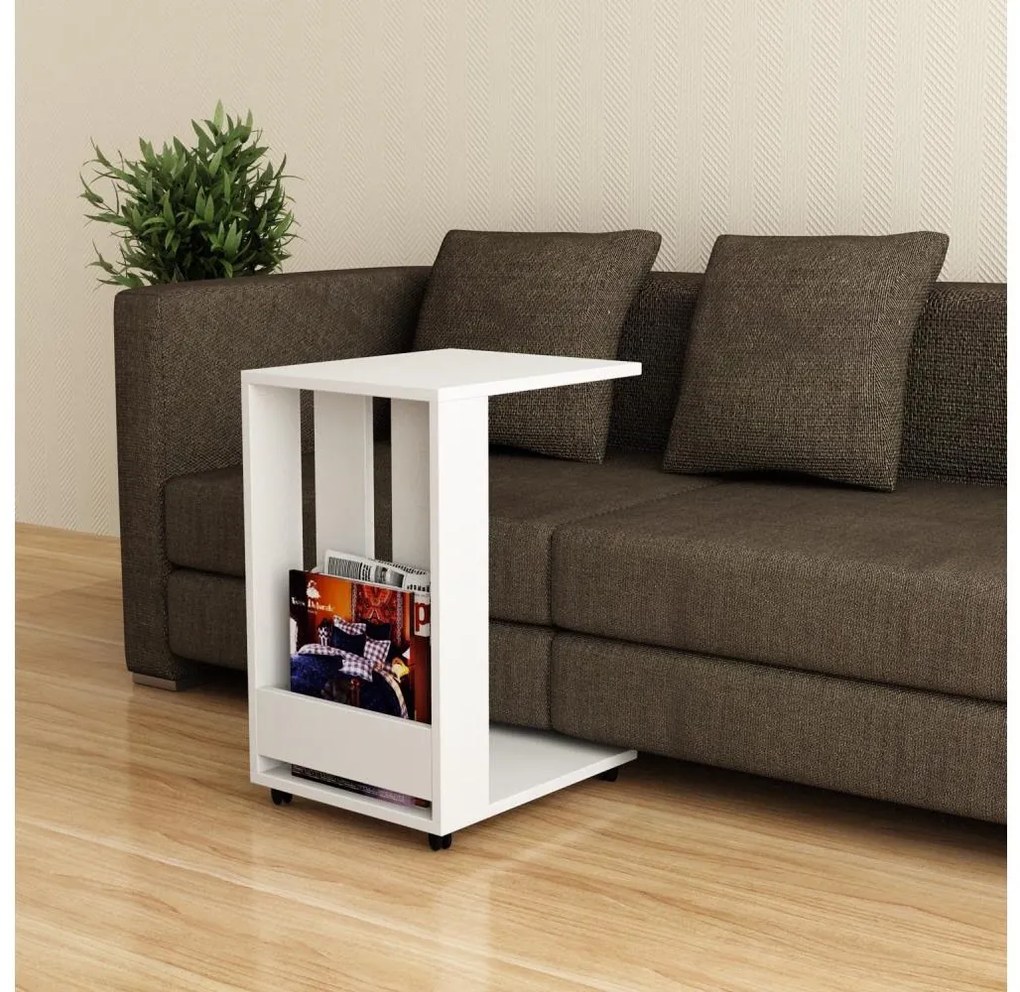 Tavolino EDI 60x37 cm bianco