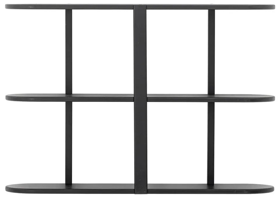 Mensola nera con ripiani multipli 80 cm Vicente – Bloomingville