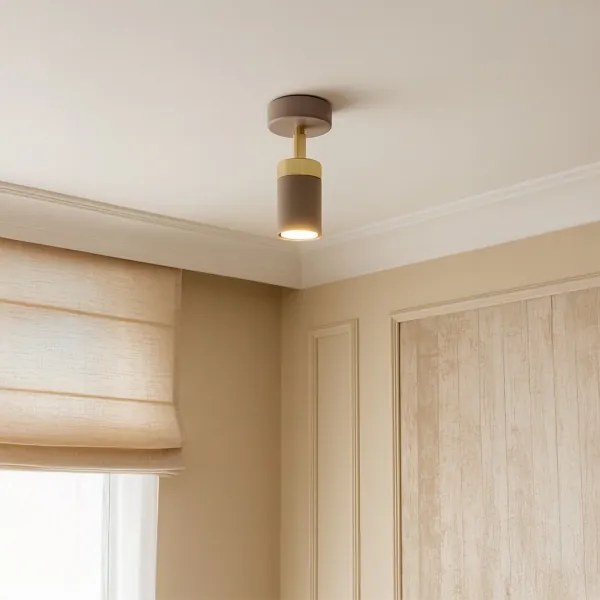 Brilagi - Faretto da parete POKER 1xGU10/25W/230V beige