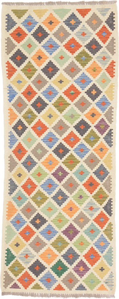 Kilim Tappeto 80 x 200 (Afghanistan) Annodato A Mano