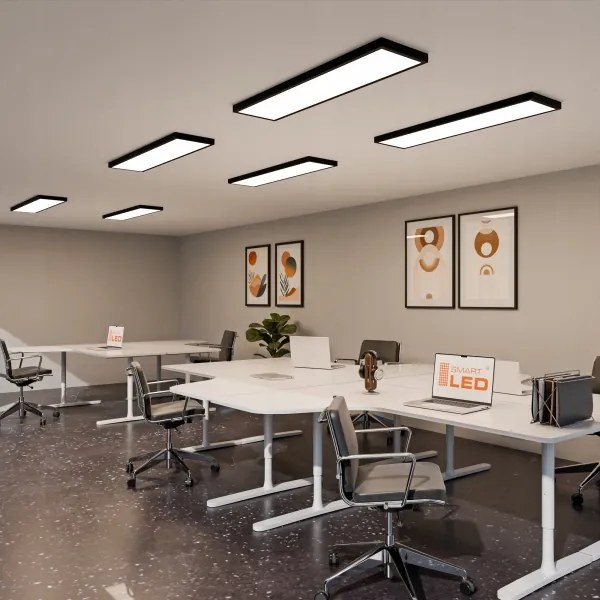 Pannello LED da superficie LED/60W/230V 30x120 cm nero