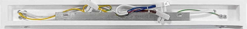 Applique da Parete 2xE14 Rettangolare 36cm in Gesso Pitturabile