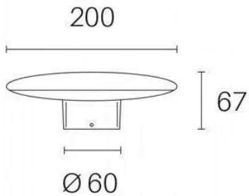 Head testa-palo d.60 18w led 4000k grafite