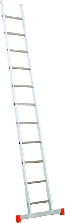 Scala FACAL Genia Singola in alluminio 11 gradini portata massima 150 kg EN 131 per lavori fino a 4.4 m