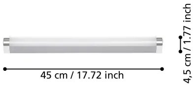 Eglo 99776 - Illuminazione LED per specchi da bagno TRAGACETE LED/7,5W/230V IP44 45 cm