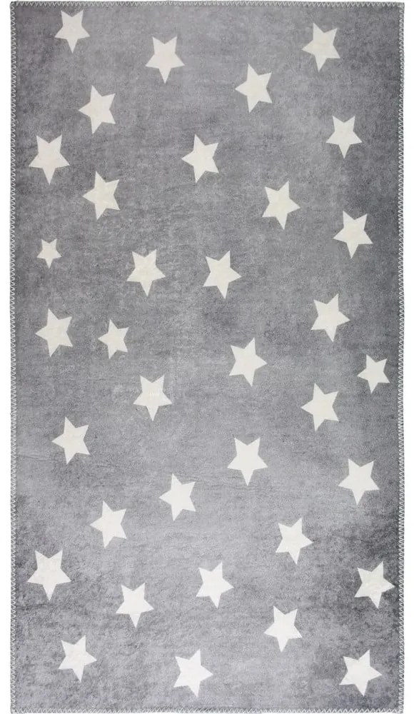 Tappeto per bambini grigio lavabile 80x120 cm Shining Stars – Vitaus