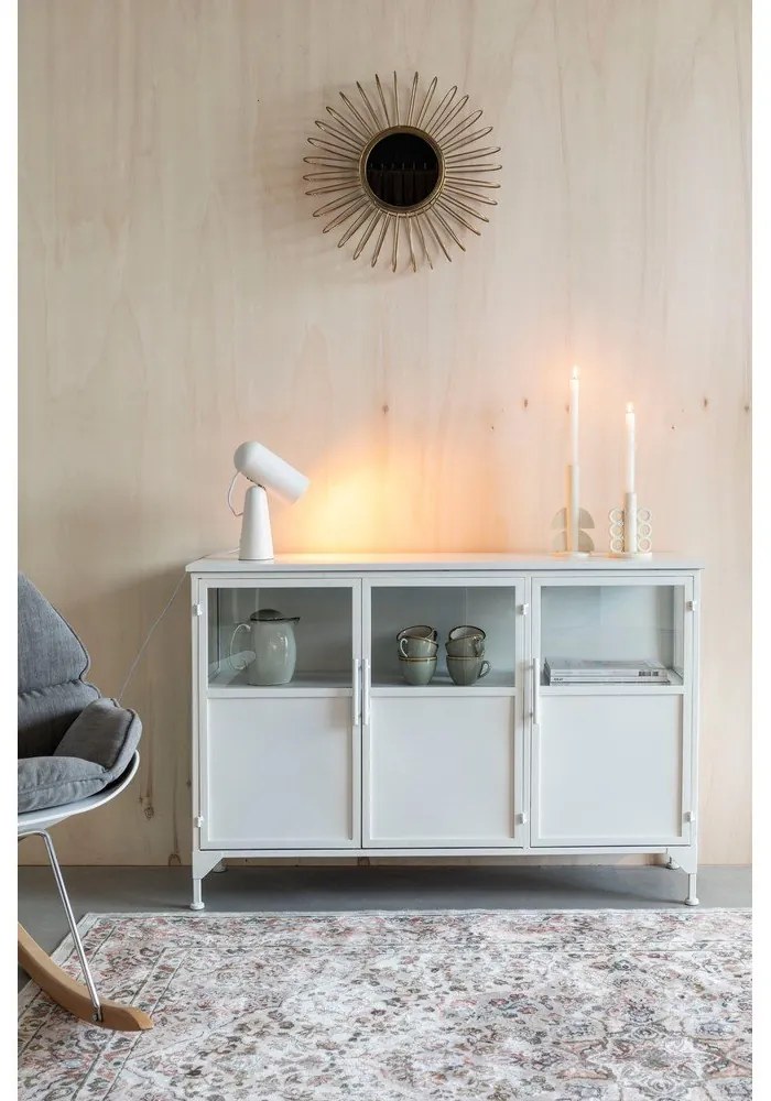 Vetrina in metallo bianco 35x80 cm Miya - White Label