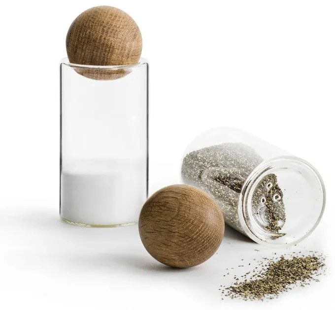 Sale e pepe in legno di quercia Oval - Sagaform