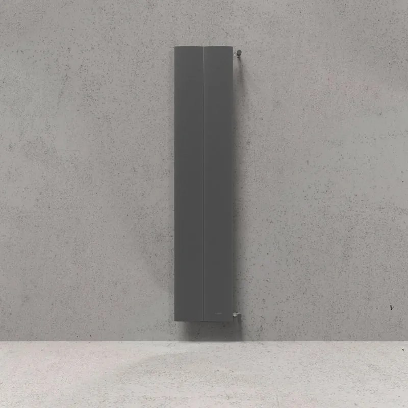 Termoarredo bagno DE'LONGHI 185.2x36.2 cm interasse 1800 mm grigio/argento serie Palace