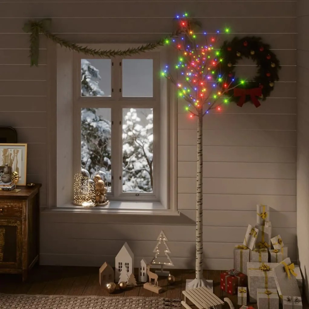 Albero Natale LED Interno Esterno 200, 180, 140, 120 Salice, Albero Natale 200 LED 2,2 m Salice Bianco Caldo Interno Esterno