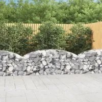 Cesto Gabbione ad Arco 200x50x60/80 cm Ferro Zincato 153473