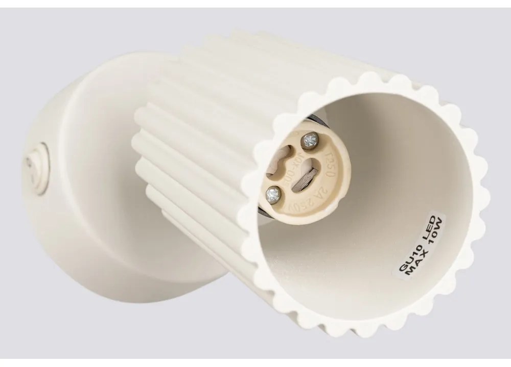 Faretto color crema 8x16 cm Gleam – Sollux