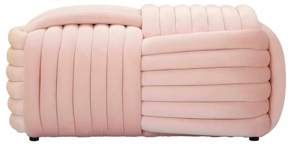 Panchina in velluto rosa chiaro Softy - Mauro Ferretti