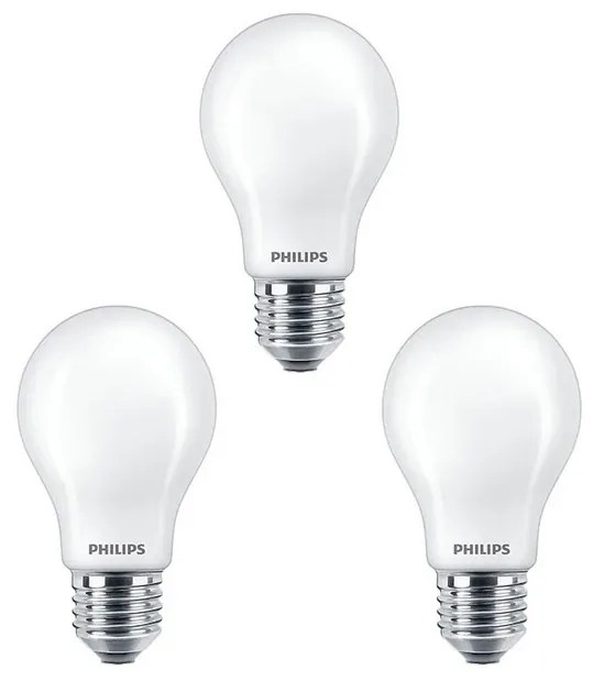 3-pack Lampadina LED 7W Vetro (806lm) E27 - Philips