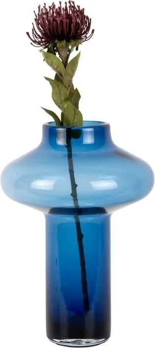 Vaso blu in vetro (altezza totale 37 cm) Asombroso – PT LIVING