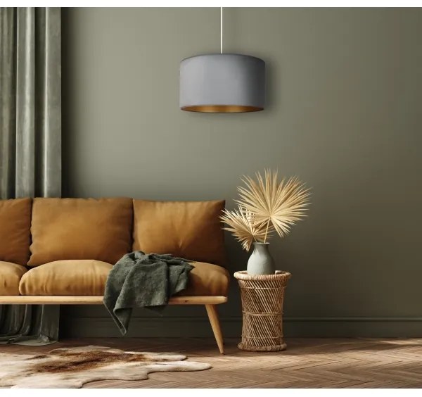 Brilagi - Lampadario a sospensione con filo VELVET 1xE27/40W/230V menta/oro