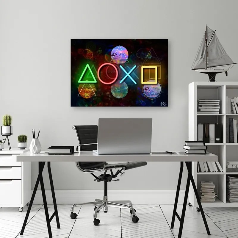 Quadro su tela, Console di gioco  Dimensioni 100x70