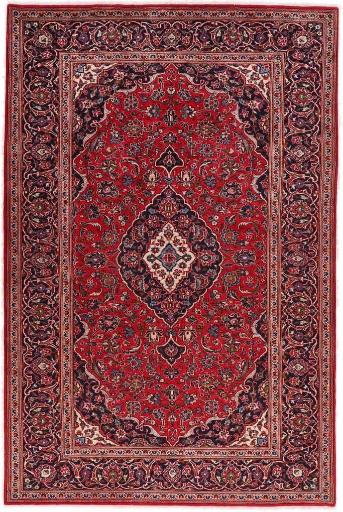 Kashan Tappeto 200 x 310 (Iran) Annodato A Mano
