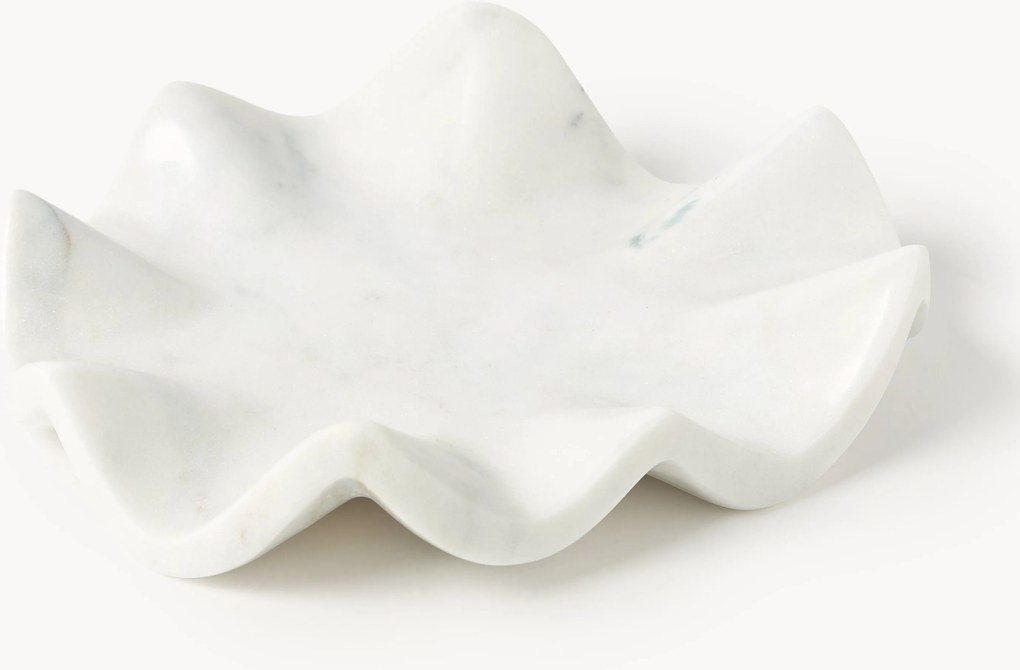 Vassoio decorativo in marmo fatto a mano Gaia, Ø 20 cm
