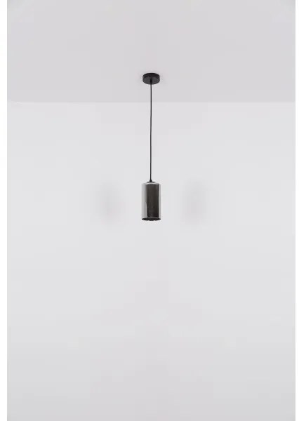 Globo 21002H - Lampadario a sospensione con filo OLLY 1xE27/25W/230V diametro 11 cm nero