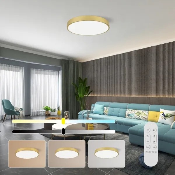 Immax NEO 07293L - LED+CCT dimmerabile plafoniera SEMPLICI 60W/230V Ø 60 cm + telecomando