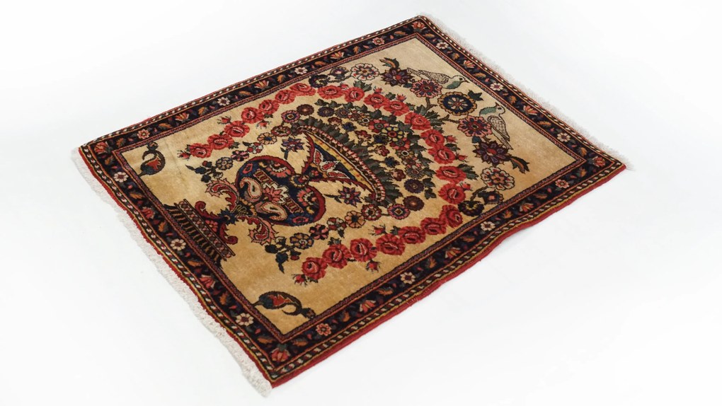 Kashan Tappeto 110x80 (Iran) Annodato A Mano