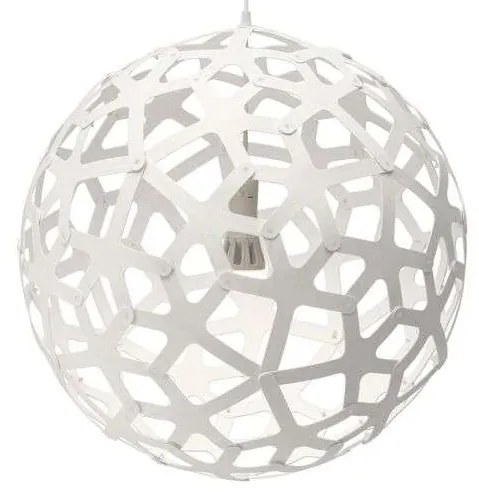 David Trubridge - Coral Lampada a Sospensione Ø80 Bianco 2 Lati David Trubridge