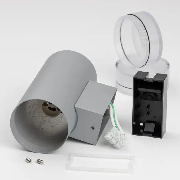 Brilagi - Applique da esterno LED RGBW MATERA 2xGU10/4,8W/230V grigio IP54