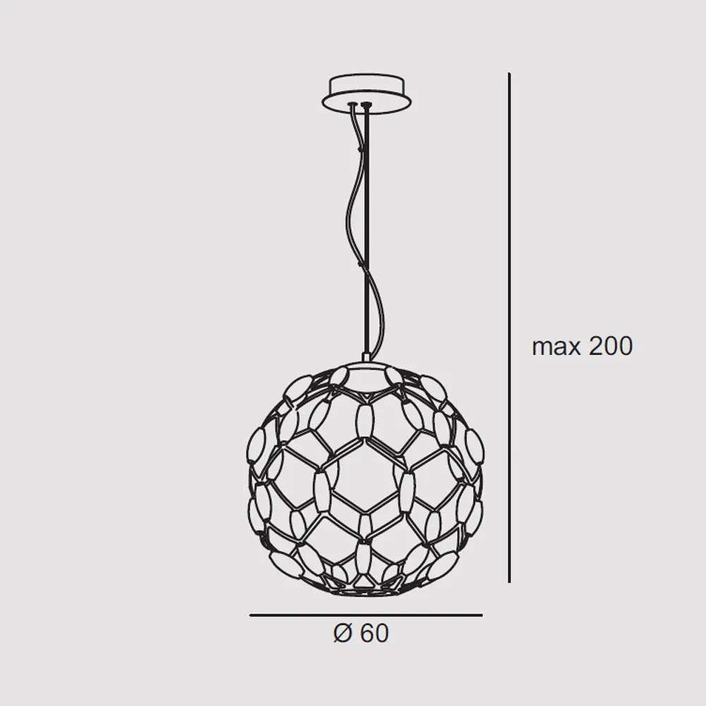 Sospensione Contemporanea Well Metallo Bianco Led 72W