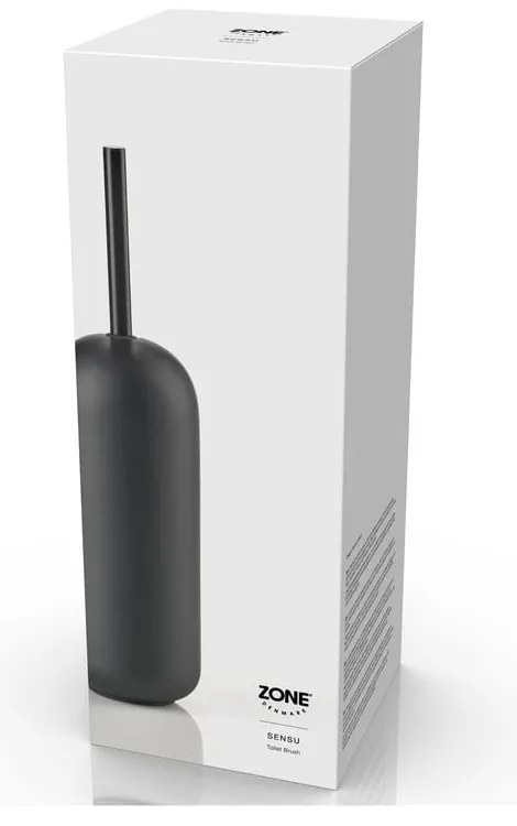 Scopino WC nero in cemento Sensu – Zone