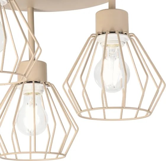 Plafoniera a soffitto AUDREY 3xE27/60W/230V beige
