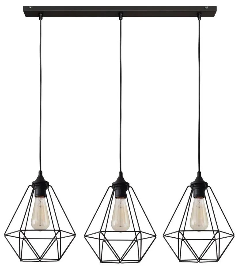 Lampadario a sospensione con filo KARO 3xE27/15W/230V