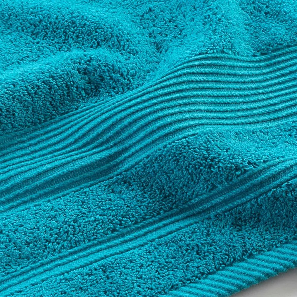 Asciugamano blu in spugna di cotone 90x150 cm Tendresse - douceur d'intérieur