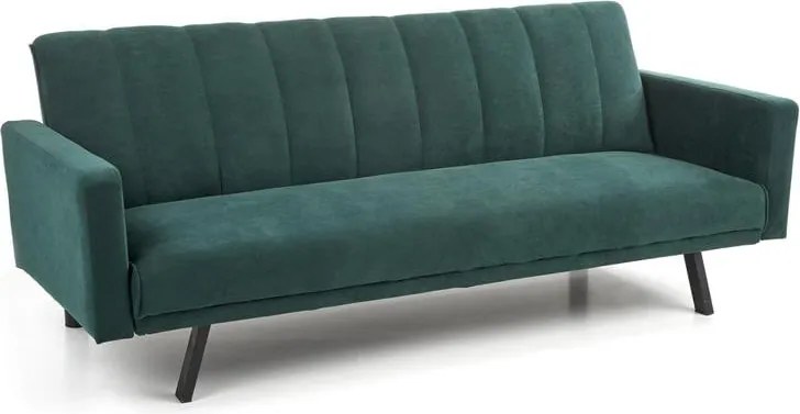 Divano Armando in velluto verde - H78 cm