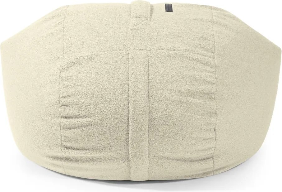 Puof a sacco marrone con rivestimento in bouclé Roll 105 – SLOWDOWN